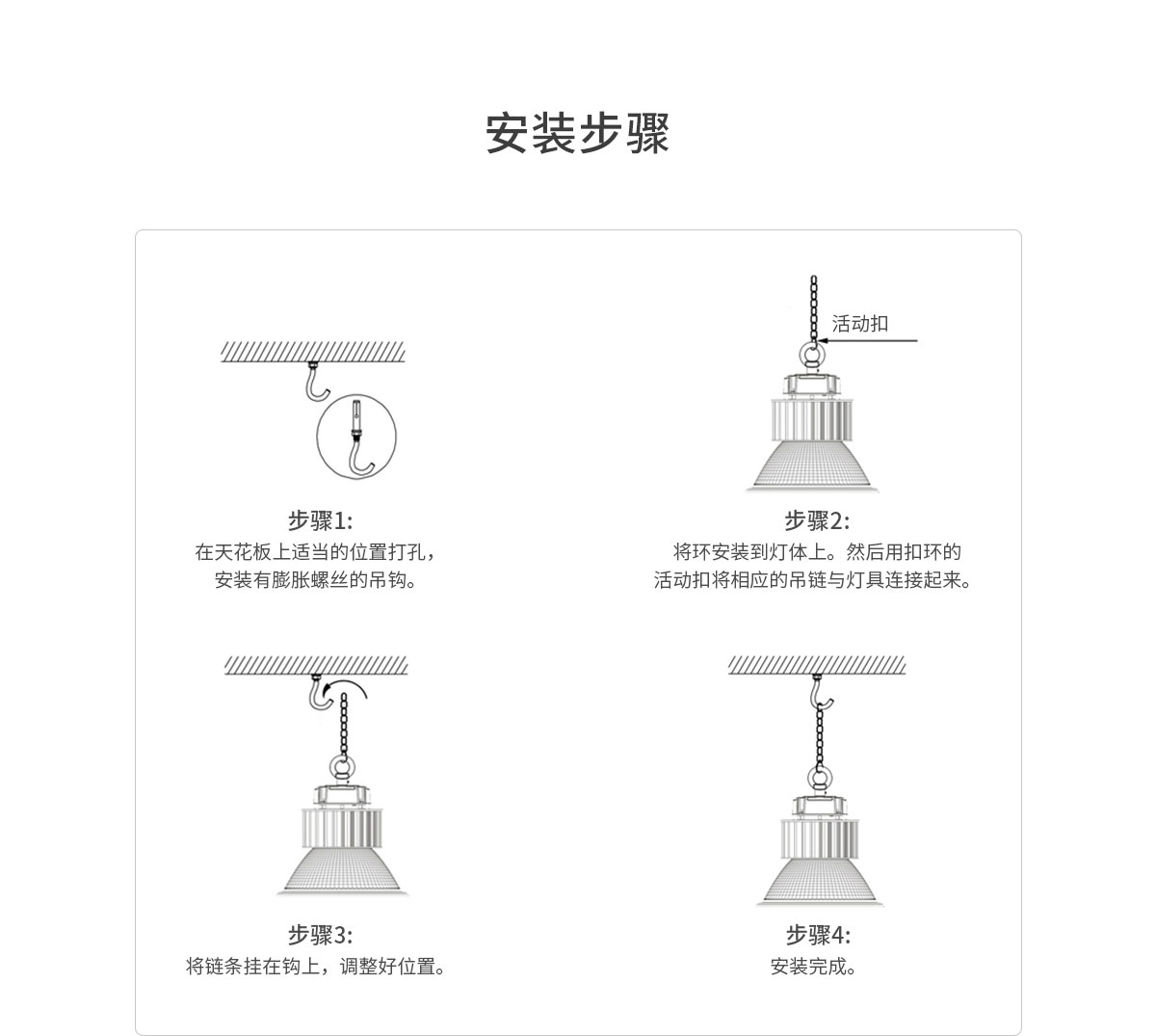 工礦燈制造商 IP65防水車庫LED燈 100W 150W 200W工廠倉庫商業照明燈