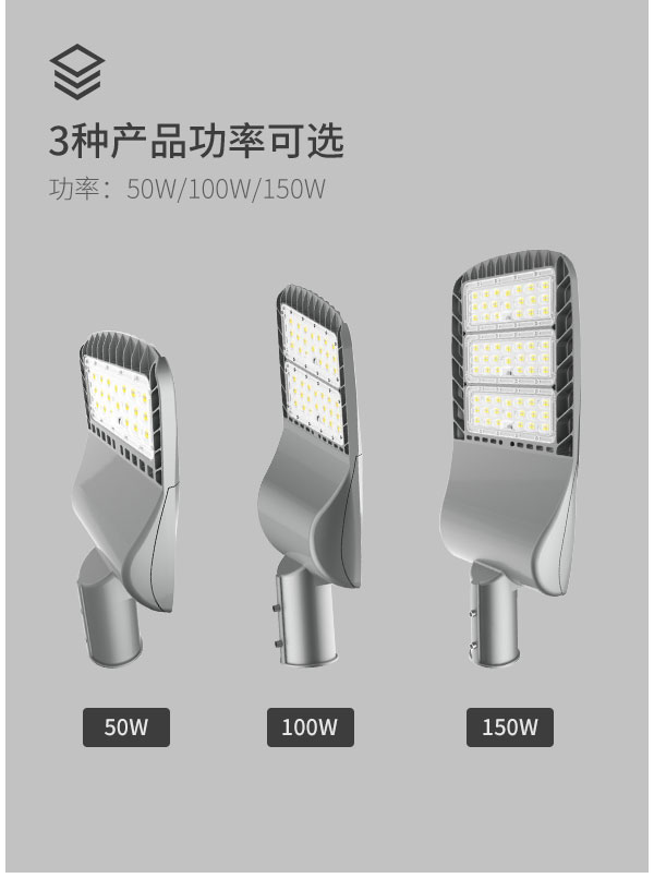 戶外停車場照明 壓鑄鋁運動傳感器100W 150w IP66防水LED市政工程路燈