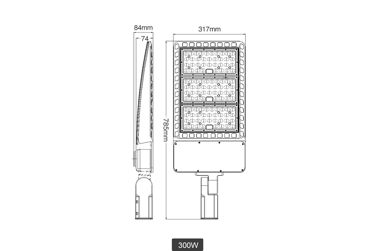 新款LED新農村道路照明燈 100W 150w 200w 300w LED鞋盒路燈 市政公路照明