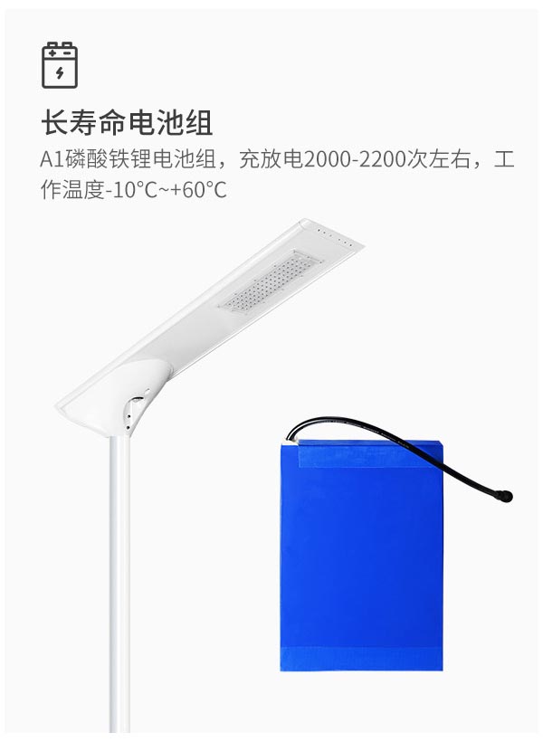 一體化太陽能庭院路燈 50w 60w 智能感應(yīng)工程路燈
