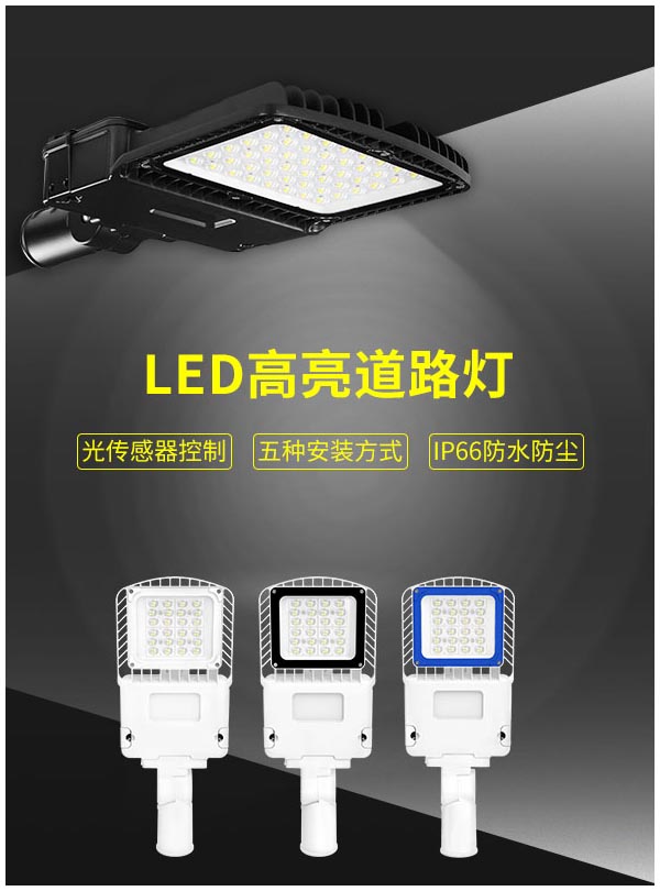 2020新款 光傳感器控制 卡扣式安裝 LED道路照明燈FL-LD-GLT1