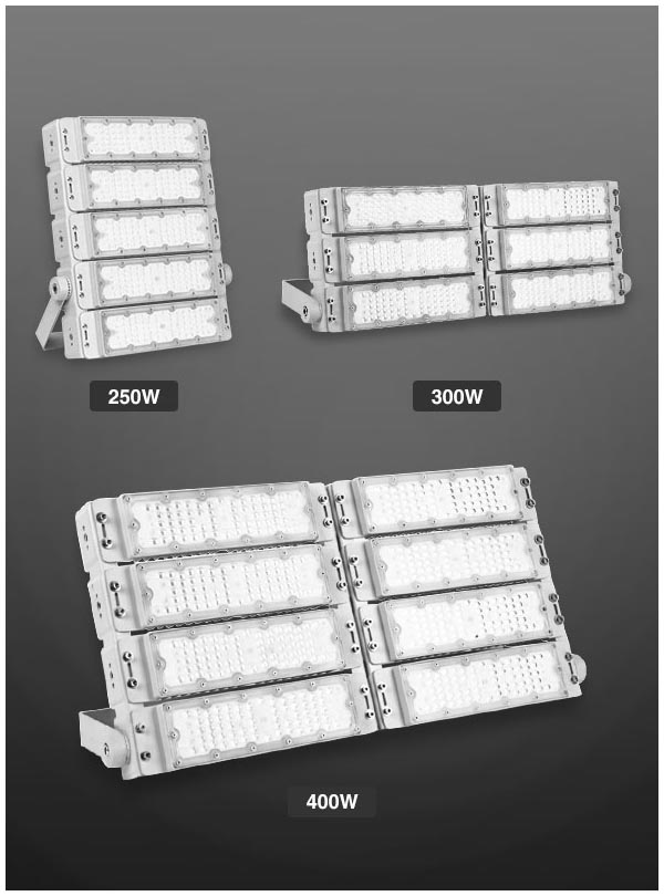 工程品質(zhì)模組隧道燈 100w 200w 300w戶外防水泛光投光燈 600w高桿球場(chǎng)廣告牌照明燈