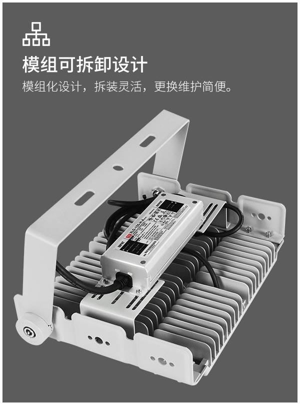 工程品質(zhì)模組隧道燈 100w 200w 300w戶外防水泛光投光燈 600w高桿球場(chǎng)廣告牌照明燈