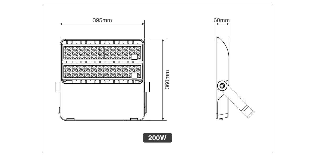 LED投光燈 戶外防水室外球場射燈100w 大功率廣告招牌照明 200w 300w庭院廠房泛光燈